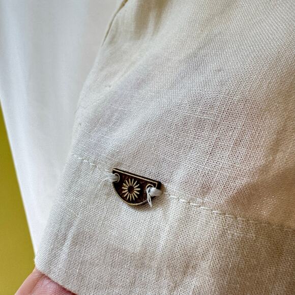 Joelik Womens M Lined Linen Blend Soft Shorts Off White Old Money Neutral Casual - Picture 10 of 12